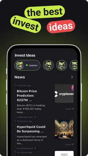 Hodler Kryptowährung Portfolio screenshot