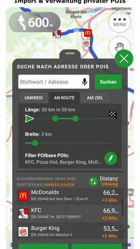 POIbase Navi screenshot