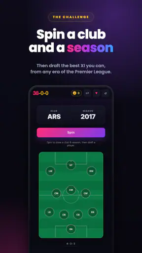 38-0-0: Football Squad Draft screenshot