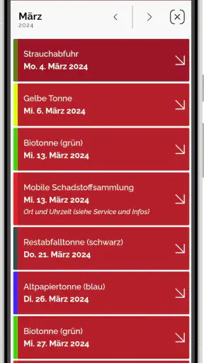 AbfallApp Landkreis Aurich screenshot