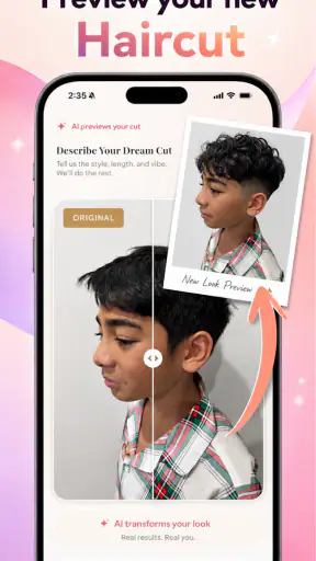 AI Haar-Anprobe & -Farbe screenshot