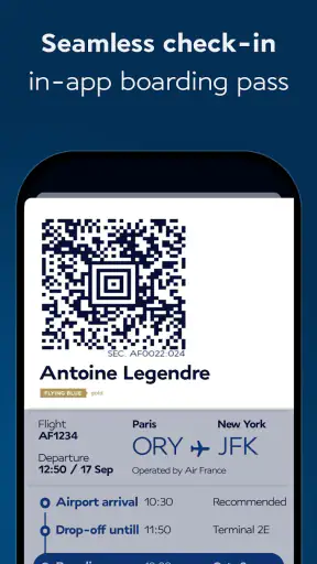 Air France - Flugbuchung screenshot