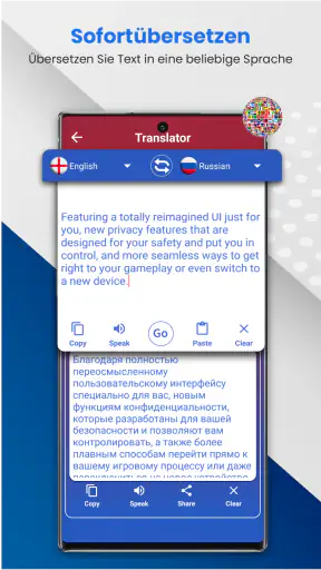 Alle Sprachen Übersetzer App screenshot