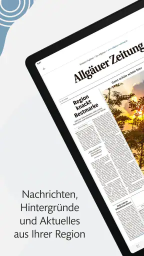 Allgäuer Zeitung e-Paper screenshot