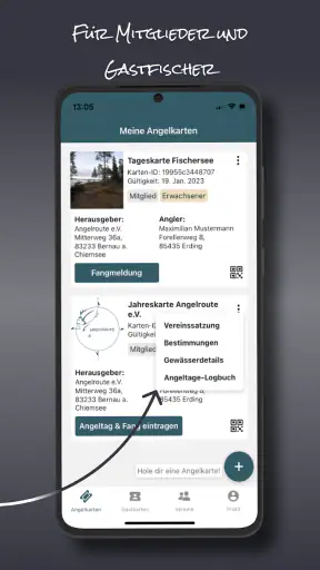 Angelroute - Angelkarten App screenshot