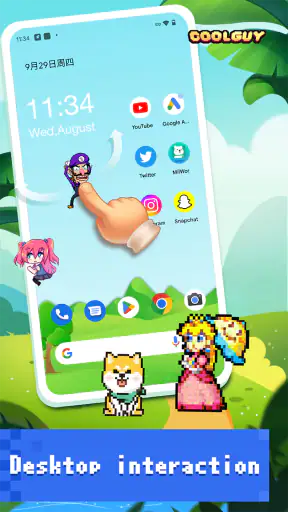 Anime Shimeji Bildschirmtiere screenshot