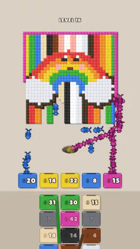 Ants Flow: Pixel Art & Rätsel screenshot