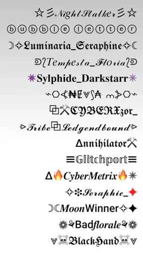 ArtFonts: Hübsche Schriften screenshot