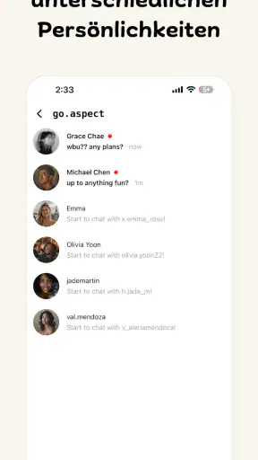 Aspect: Nur-KI Social Media screenshot