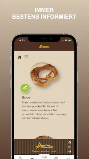 Bäckerei Hamma screenshot