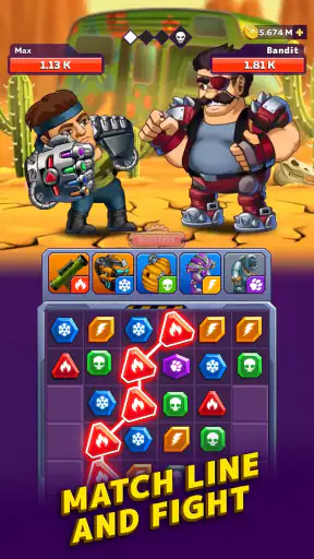Battle Lines: Puzzle Fighter screenshot
