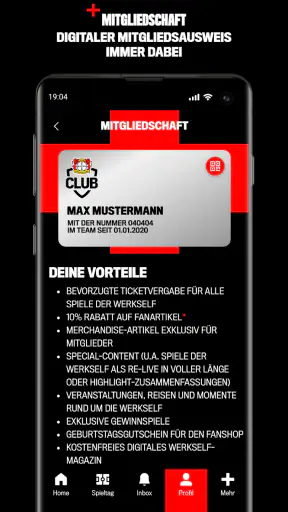 Bayer 04 Leverkusen screenshot