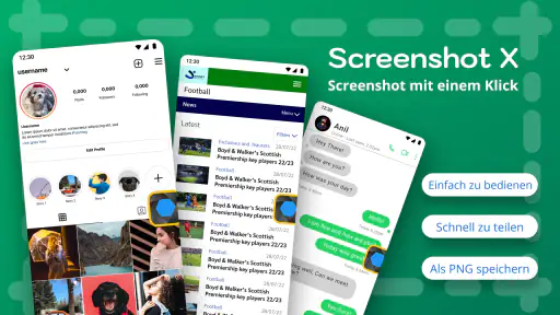 Bildschirmaufnahme ScreenshotX screenshot