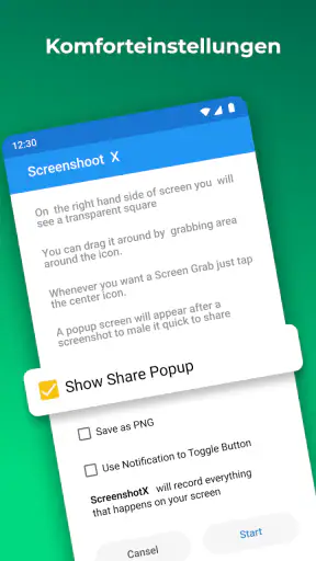 Bildschirmaufnahme ScreenshotX screenshot