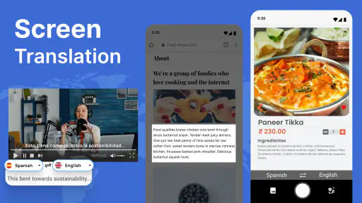 Bildschirmübersetzung screenshot