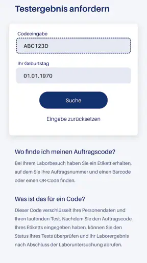 Bioscientia Pat.App screenshot
