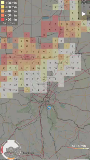 Blitzortung Gewitter-Monitor screenshot
