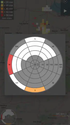 Blitzortung Gewitter-Monitor screenshot