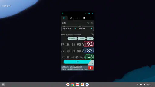 Blutdruck screenshot