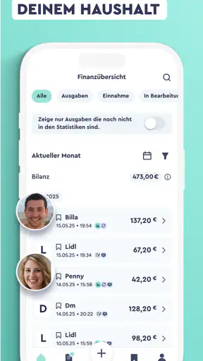 Bonsy Bon Scan & Haushaltsbuch screenshot