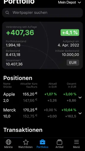 Börse Online - News & Kurse screenshot