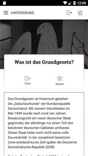 bpb: Das Grundgesetz screenshot