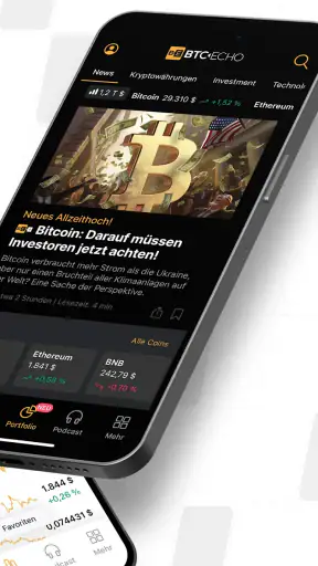 BTC-ECHO Bitcoin & Krypto News screenshot