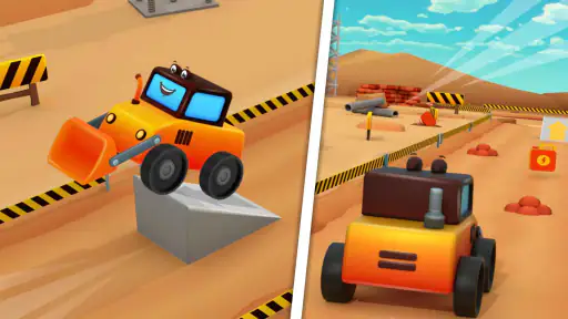 Bulldozer- und LKW-Spiele screenshot