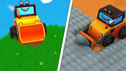 Bulldozer- und LKW-Spiele screenshot
