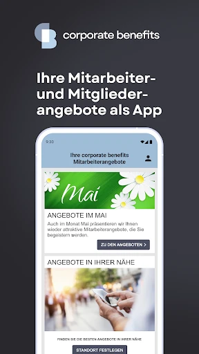 corporate benefits screenshot