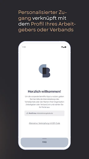 corporate benefits screenshot