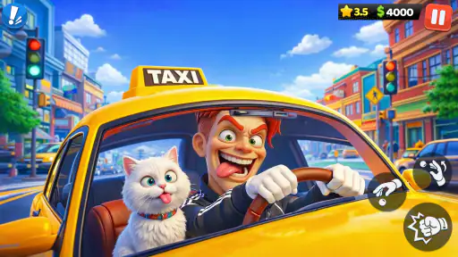 Crazy Taxi: Fahr-Spiel 3D screenshot