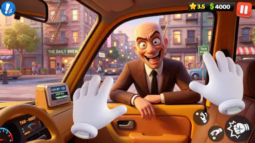 Crazy Taxi: Fahr-Spiel 3D screenshot