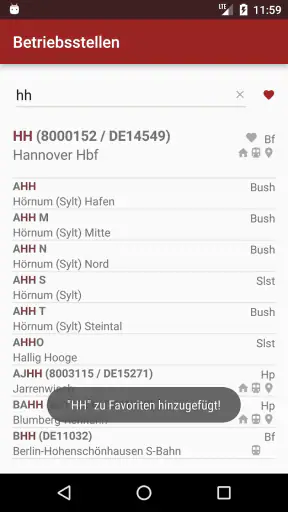 DB Betriebsstellen screenshot