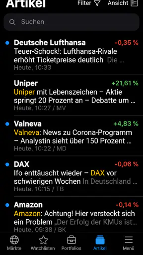DER AKTIONÄR screenshot