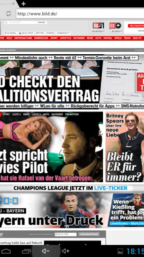 Deutsche Zeitungen screenshot