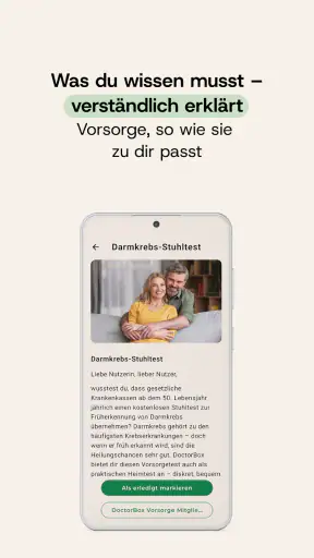 DoctorBox – Vorsorge App screenshot