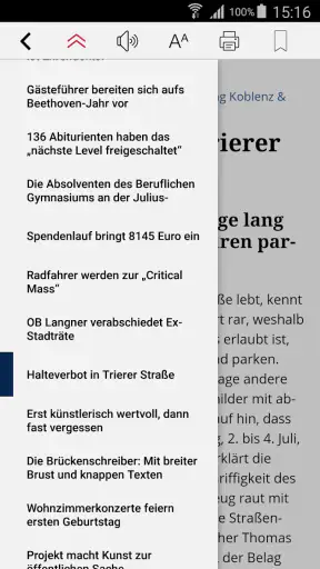 Rhein-Zeitung E-Paper & News screenshot