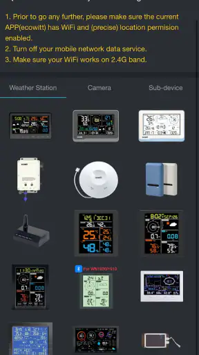 Ecowitt screenshot