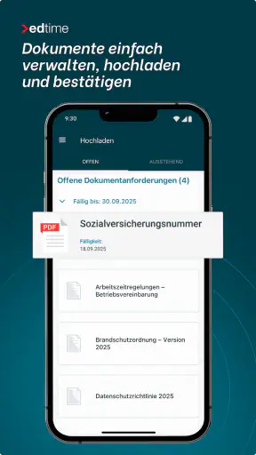 edtime Mitarbeiter-App screenshot