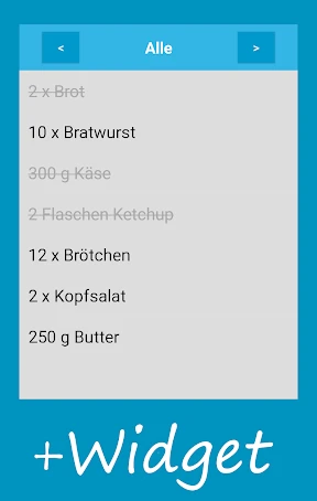 Einfacher Einkaufszettel screenshot