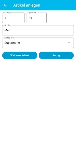 Einfacher Einkaufszettel screenshot