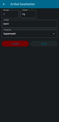 Einfacher Einkaufszettel screenshot