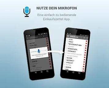 Einkaufszettel Spracheingabe screenshot
