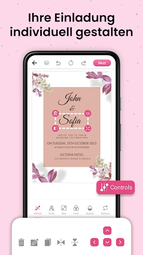 Einladungskarten Erstellen screenshot