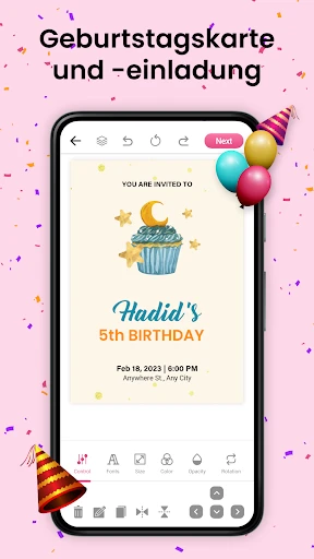 Einladungskarten Erstellen screenshot