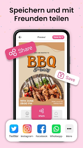 Einladungskarten Erstellen screenshot