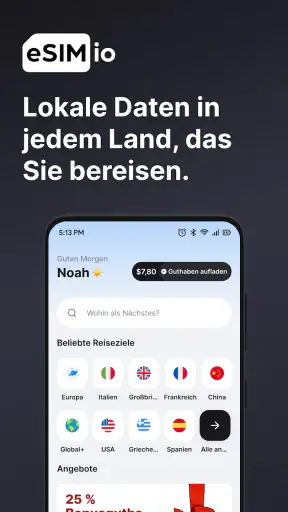 eSIM io: Globale SIM-Karte screenshot