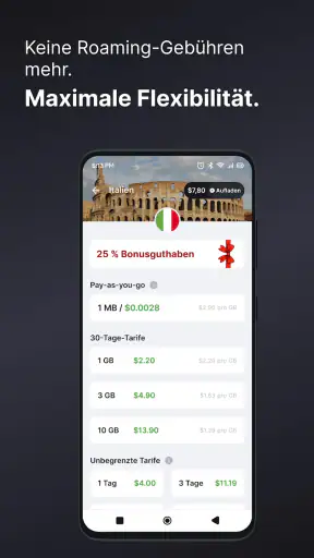 eSIM io: Globale SIM-Karte screenshot