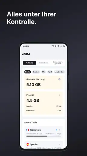 eSIM io: Globale SIM-Karte screenshot